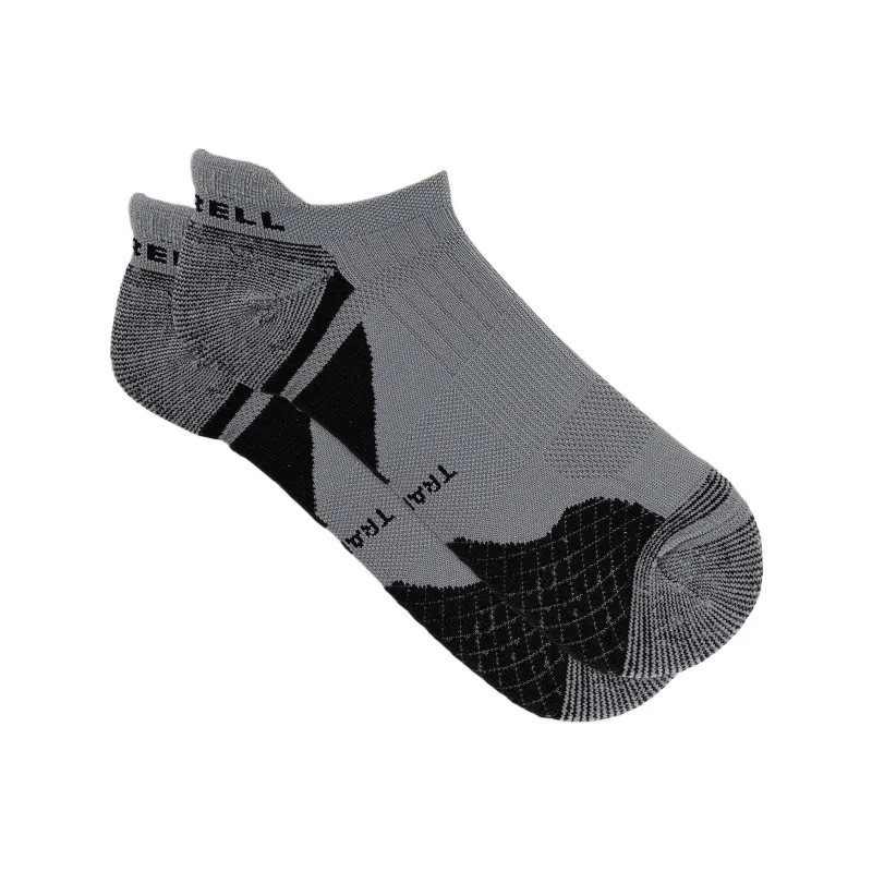MERRELL Cushion Trail Runner Running Socks Unisex 1 Pack Gray-2