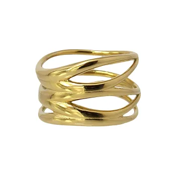 ANARTXY Surgical Steel Rings Women's Multicolor