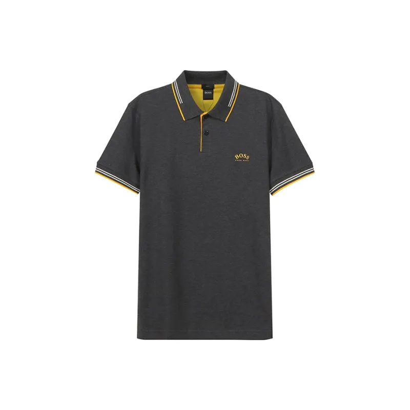 HUGO BOSS Polo Shirt Men's Black Gray-0