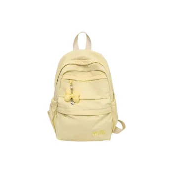 Single Warehouse Nylon Backpack Women's White/Black/Light Purple/Yellow/Blue/Pink