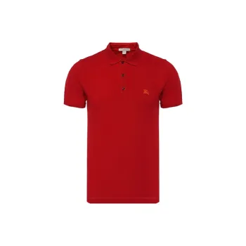 Burberry Polo Shirts Men Red