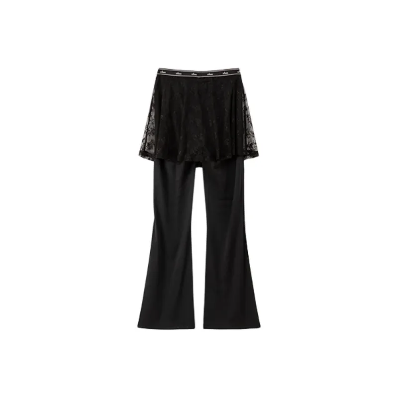 CHUU Casual Pants Women's Black-1