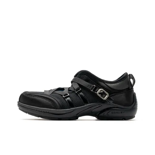Mule Donkey Low Top Casual Shoes Women's Night Owl Black