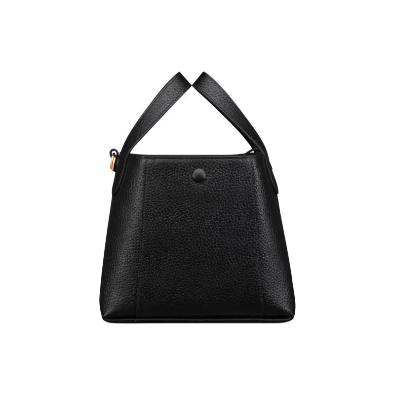 DIOR Cow Leather Basket Bag, Bucket Bag, Handbag Small Size Women's Black-3