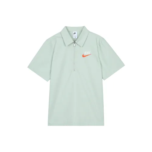 Nike Polo Shirts Men Aqua Blue