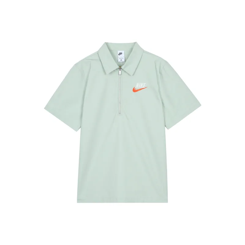 Nike Polo Shirts Men Aqua Blue-0