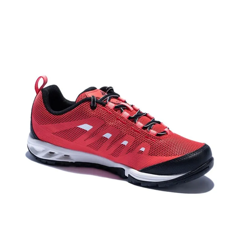 Columbia Vapor Vent Anti Slip Wear Resistant Low Top Hiking Shoes Women's Red Black-2