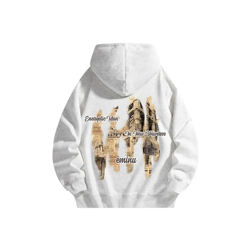 EMINU American Letter-Print Casual Sweatshirt Unisex-17