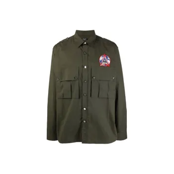 BALMAIN Patch detail Long sleeve Shirt