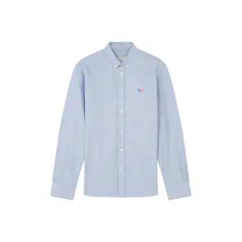 Maison Kitsune Shirts Men Blue