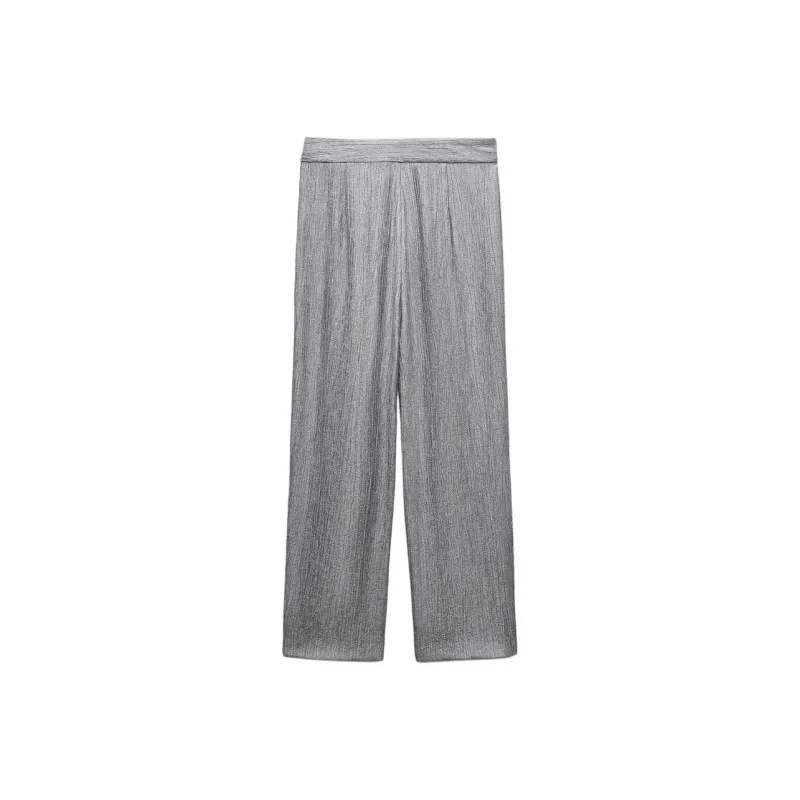 ZARA Casual Pants Women's Light Gray-1