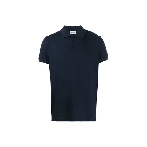 SAINT LAURENT Short sleeve Cotton Polo Shirt