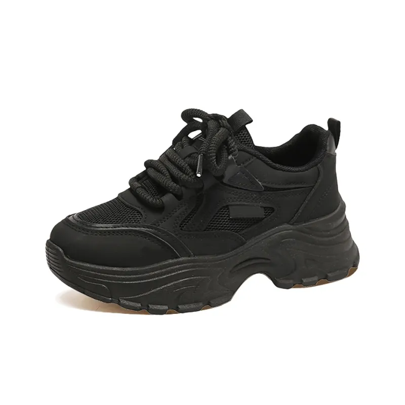 Budding Bear Anti-Slip Wear-Resistant Breathable Lightweight Height Increasing Low-Top Chunky Sneakers Women's Box-28