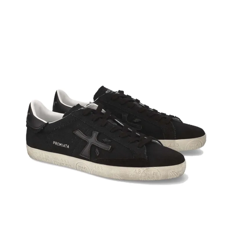 PREMIATA Steven Slip Resistant Low Top Skateboard Shoes Women's Black-2
