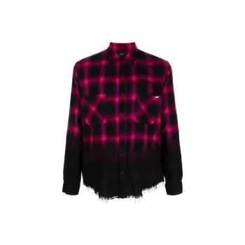 AMIRI Dip Dye Shadow Plaid Flannel