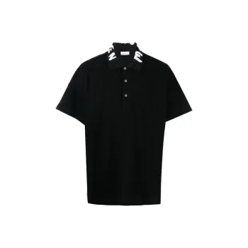 Alexander McQueen Polo Shirts Men Black