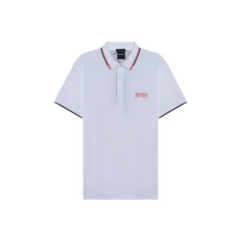 HUGO BOSS Short Sleeved Polo Shirt Men's White