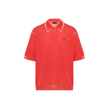 PRADA Polo Shirts Men Red