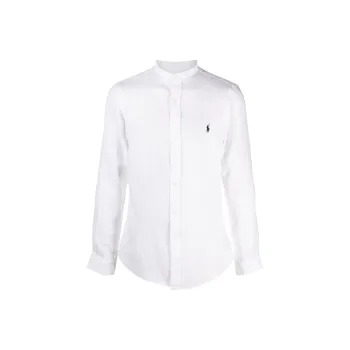 Polo Ralph Lauren Collarless Logo Embroidered Shirt