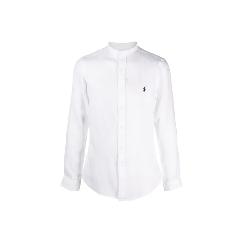Polo Ralph Lauren Collarless Logo Embroidered Shirt-0