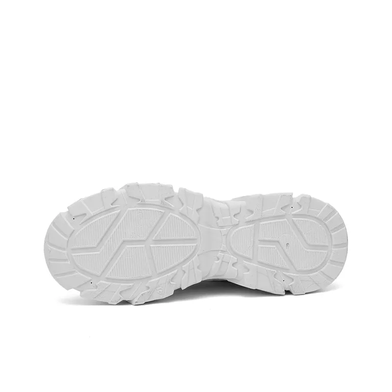 SUPEREDGE Breathable, Slip Resistant, And Abrasion Resistant Low Top Chunky Sneakers Men's-5