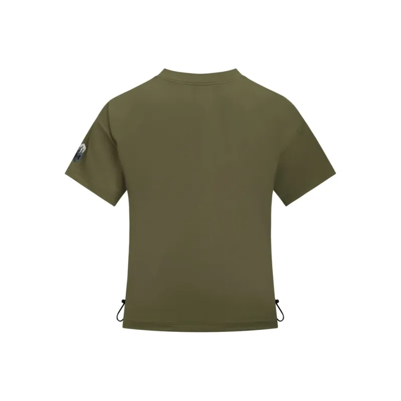 Under Armour Outdoor Drop Shoulder Sleeve T Shirt Women's Quartz Gray-1