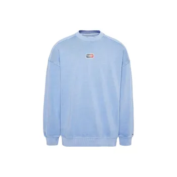Tommy Hilfiger Oversized Organic Cotton Sweatshirt Men's Light Blue