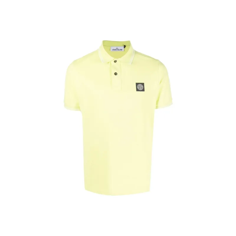 STONE ISLAND Polo Shirts Men Yellow-0