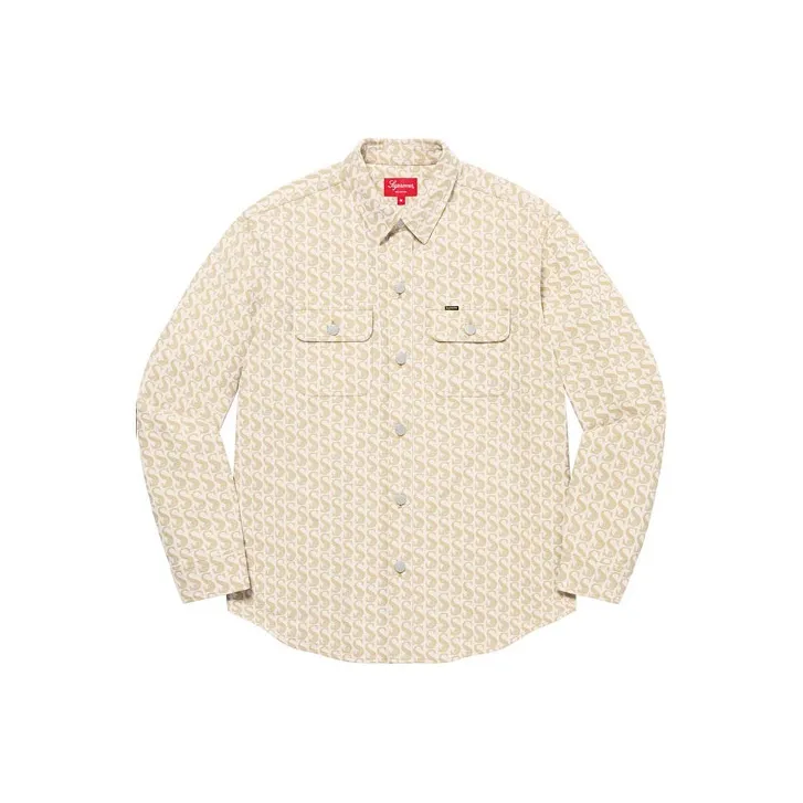 Supreme Monogram Denim Shirt-0