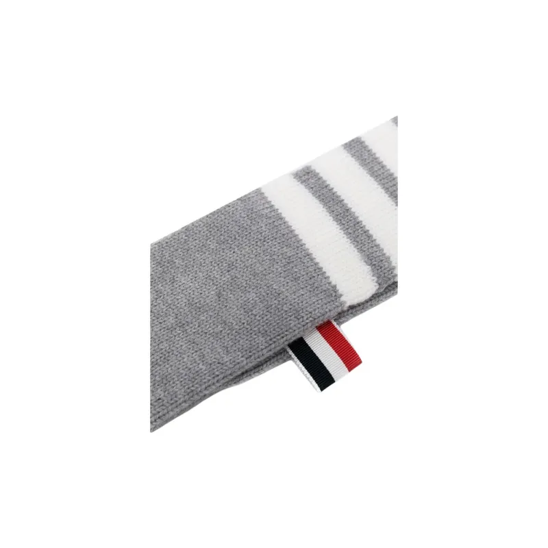 THOM BROWNE 4 Bar Ribbed Scarf-7