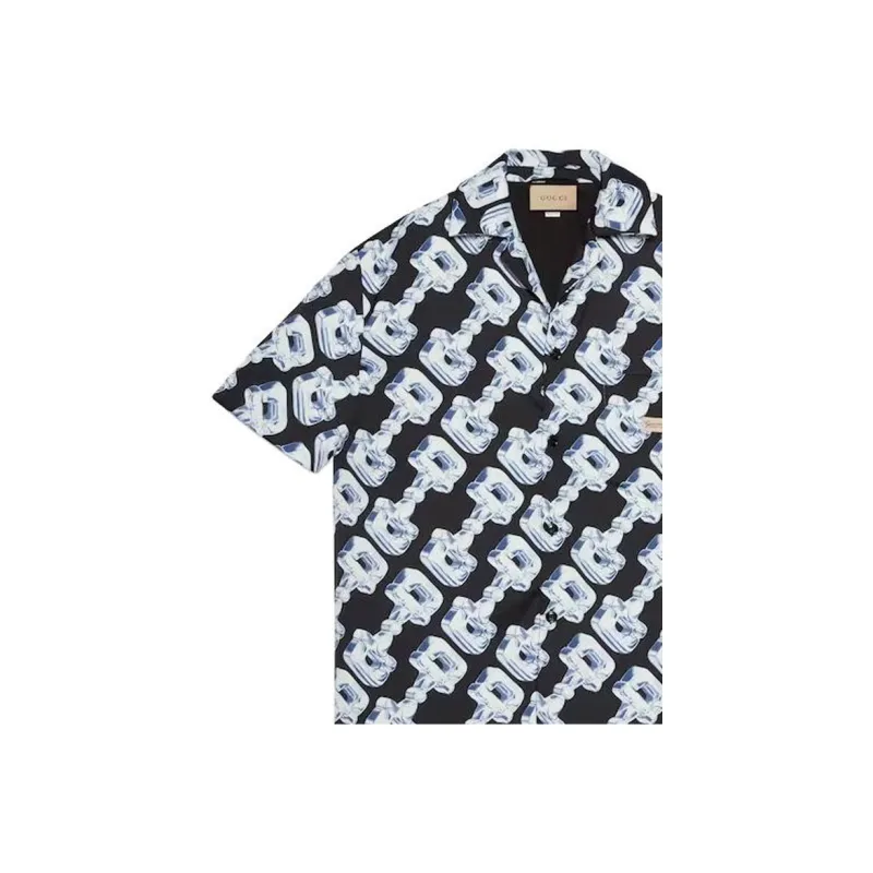 GUCCI Shirts Men Black-4