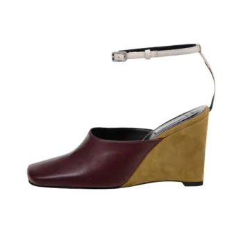 AMIPARIS Wedge Heel High Heels 8.5cm Women's Brown