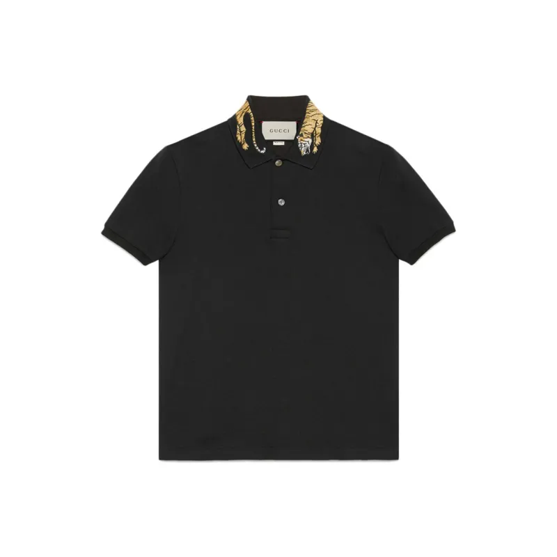 GUCCI Polo Shirts Men Black-0