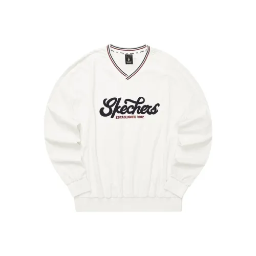 Skechers Devils Blade Co titled Series Sweatshirts Unisex Marshmallow White/0074