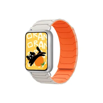 Watchbond Xiaomi Red Beige Compatibility Watch Band Silicone Material
