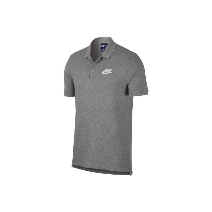 Nike Polo Shirts Men Dark Heather Gray-0