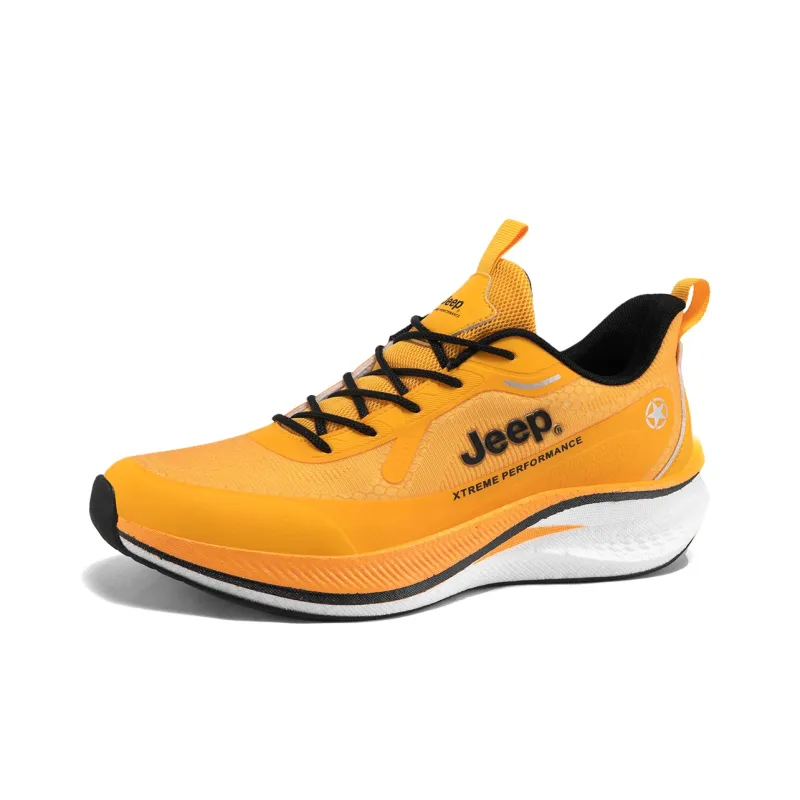 Jeep Wear-resistant And Lightweight Low-Top Running Shoes Men's Yellow-2