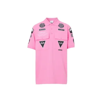 Burberry Bubblegum Badge Applique Polo