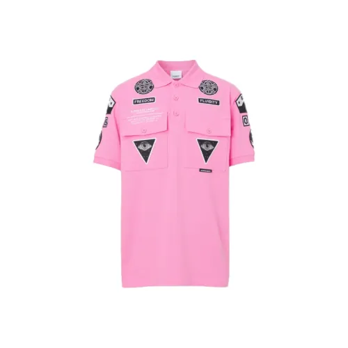 Burberry Bubblegum Badge Applique Polo