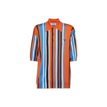 PRADA Polo Shirts Men Orange