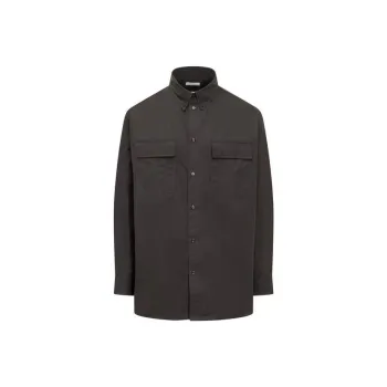 OFF WHITE Logo Embroidered Long Sleeved Shirt