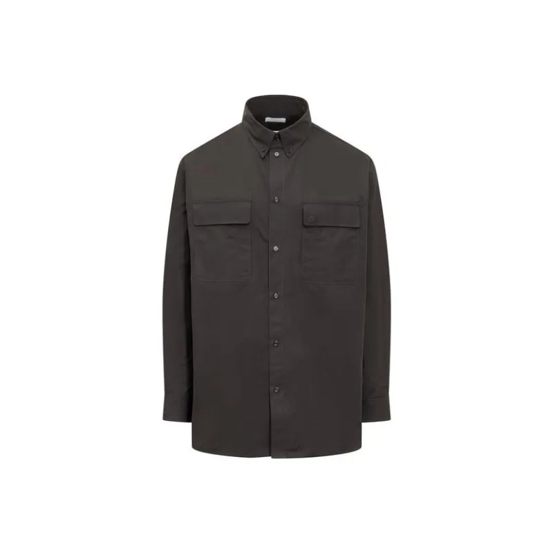 OFF WHITE Logo Embroidered Long Sleeved Shirt-0