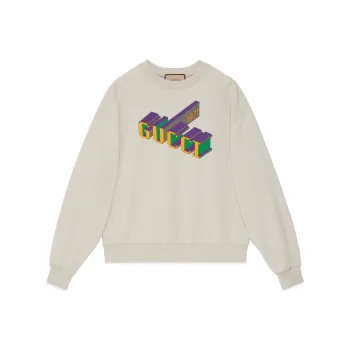 GUCCI Printed Jersey Sweatshirt