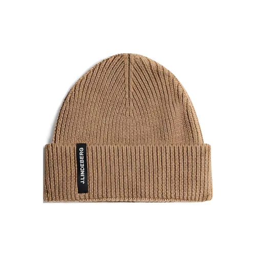 J.Lindeberg Merino Wool Wool Beanies Men's Brown