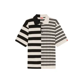 KENZO Polo Shirts Men Black/White