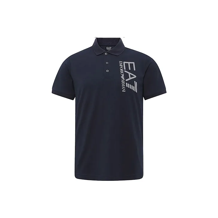 EMPORIO ARMANI Polo Shirts Men Navy Blue-0