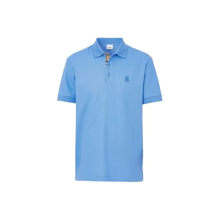 Burberry Polo Shirt Men's Sky Blue-0
