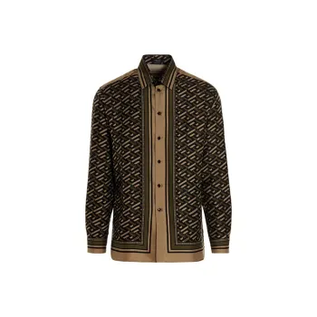 FANSIZHE VERSACE Shirt Men's Brown
