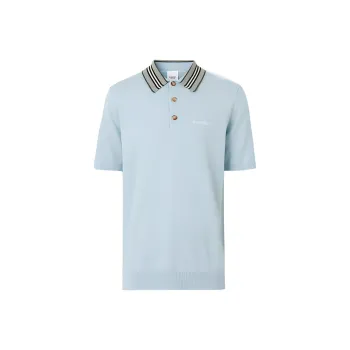Burberry SS22 Polo Shirt Men's Light Blue