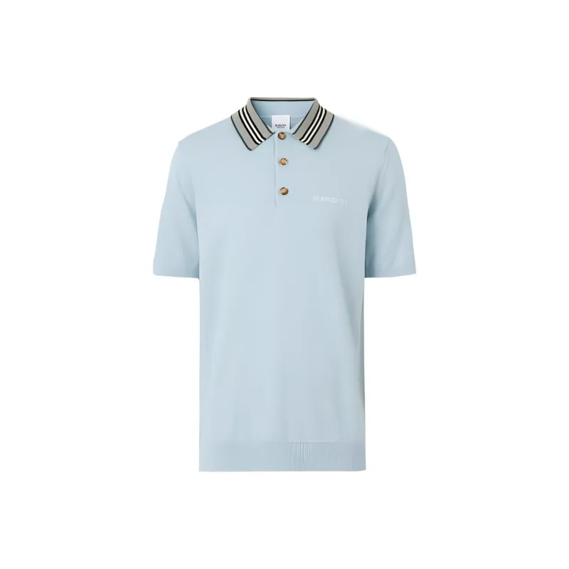 Burberry SS22 Polo Shirt Men's Light Blue-0